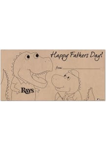Tampa Bay Rays Fathers Day Coloring Sign - Blue