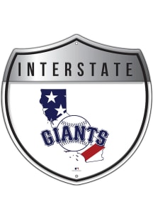 San Francisco Giants Patriotic Interstate Metal Sign - Orange