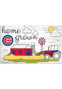 Chicago Cubs Home Grown Sign - Blue