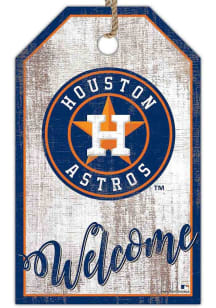 Houston Astros Welcome Team Tag Sign - Orange