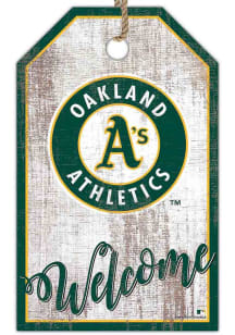 Oakland Athletics Welcome Team Tag Sign - Green
