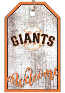 San Francisco Giants Welcome Team Tag Sign - Orange