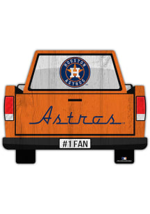 Houston Astros Truck Back Cutout Sign - Orange