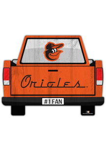 Baltimore Orioles Truck Back Cutout Sign - Orange