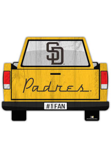 San Diego Padres Truck Back Cutout Sign - Brown