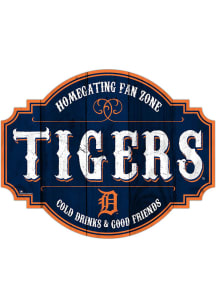 Detroit Tigers 12 Inch Homegating Tavern Sign - Navy Blue