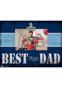 Tampa Bay Rays Best Dad Clip Picture Frame - Navy Blue