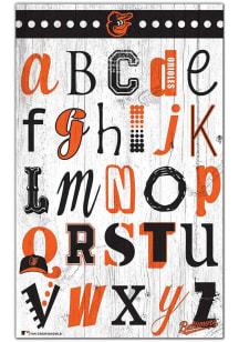 Baltimore Orioles Alphabet Sign - Orange