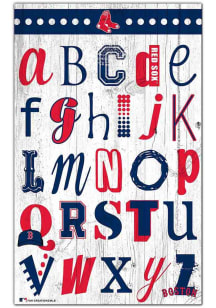 Boston Red Sox Alphabet Sign - Red