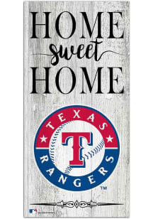 Texas Rangers Home Sweet Home Whitewashed Sign - Navy Blue