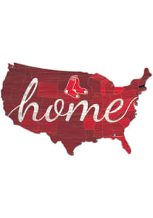 Boston Red Sox USA Shape Cutout Sign - Red