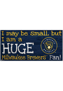 Milwaukee Brewers Huge Fan Sign - Navy Blue