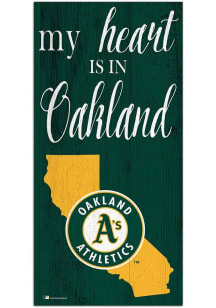 Oakland Athletics My Heart State Sign - Green