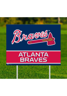Atlanta Braves Team Yard Sign - Blue