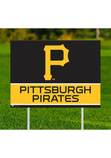 Pittsburgh Pirates Team Yard Sign - Black