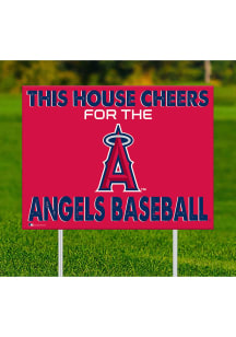 Los Angeles Angels This House Cheers For Yard Sign - Red
