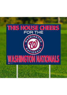 Washington Nationals This House Cheers For Yard Sign - Red