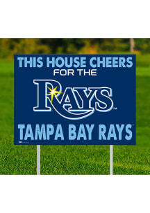 Tampa Bay Rays This House Cheers For Yard Sign - Blue