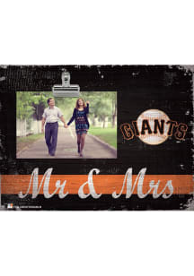 San Francisco Giants Mr and Mrs Clip Picture Frame - Orange