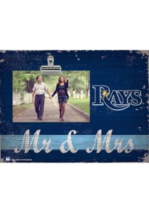 Tampa Bay Rays Mr and Mrs Clip Picture Frame - Navy Blue