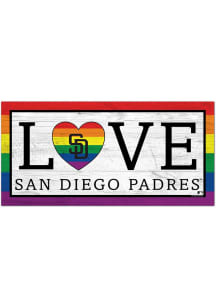 San Diego Padres LGBTQ Love Sign - Brown