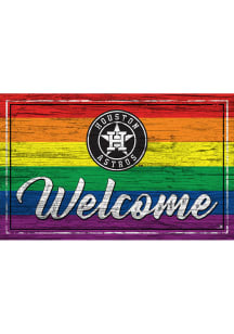 Houston Astros Welcome Pride Sign - Navy Blue