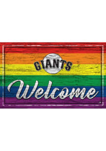 San Francisco Giants Welcome Pride Sign - Orange