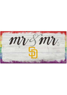San Diego Padres Mr and Mr Sign - Brown
