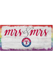 Texas Rangers Mrs and Mrs Sign - Blue