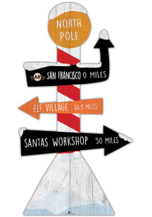 San Francisco Giants Holiday Direction Yard Sign - Orange