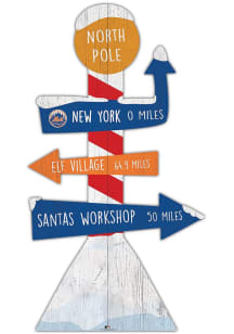 New York Mets Holiday Direction Yard Sign - Blue