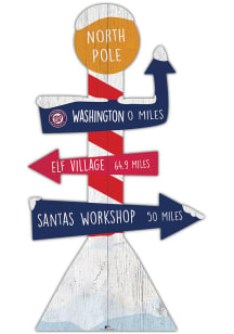 Washington Nationals Holiday Direction Yard Sign - Red