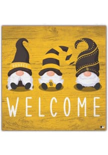 San Diego Padres Welcome Gnomes Sign - Brown