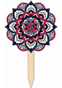 Los Angeles Angels Mandala Yard Sign - Red