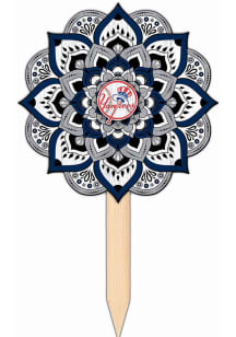 New York Yankees Mandala Yard Sign - Blue