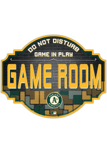 Oakland Athletics 12 Inch Game Room Tavern Sign - Green