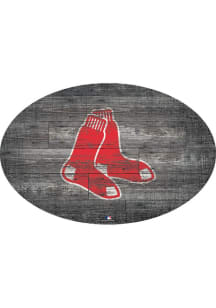 Boston Red Sox 46 Inch Distressed Wood Sign - Red