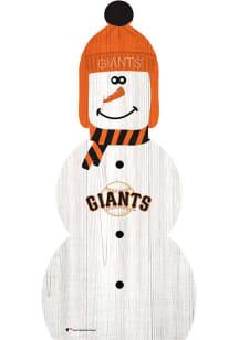 San Francisco Giants Snowman Leaner Sign - Orange