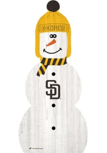 San Diego Padres Snowman Leaner Sign - Brown