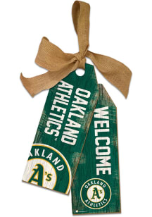 Oakland Athletics Team Tags Sign - Green