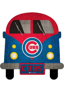 Chicago Cubs Team Bus Sign - Blue