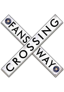 Houston Astros 48 Inch Fans Way Crossing Wall Art - Navy Blue