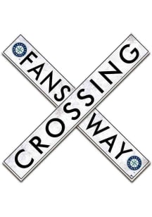 Seattle Mariners 48 Inch Fans Way Crossing Wall Art - Navy Blue