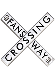 San Diego Padres 24 Inch Fans Way Crossing Wall Art - Brown