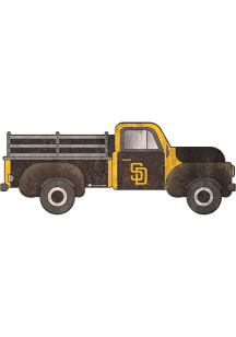 San Diego Padres 15 Inch Truck Sign - Brown