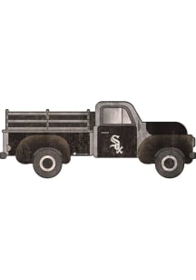 Chicago White Sox 15 Inch Truck Sign - Black