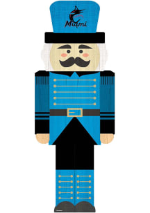 Miami Marlins 31 Inch Nutcracker Leaner Sign - Blue
