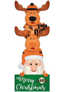 San Francisco Giants 31 Inch Santa Stack Leaner Sign - Orange