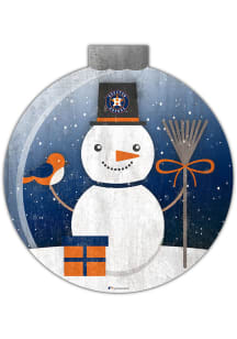 Houston Astros Snowglobe 12 Inch Sign - Orange