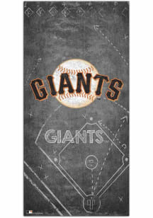 San Francisco Giants Chalk Playbook Sign - Orange